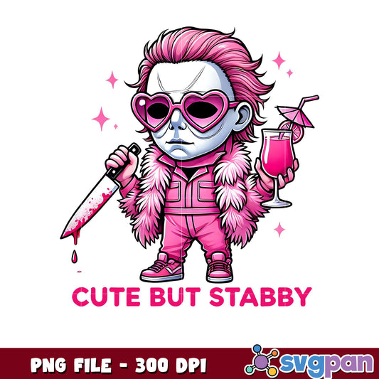 Cute But Stabby PNG File Design, Perfect for T-Shirts