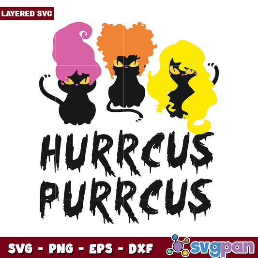 Cute Cat SVG Design for Halloween, Fun and Spooky Theme Art