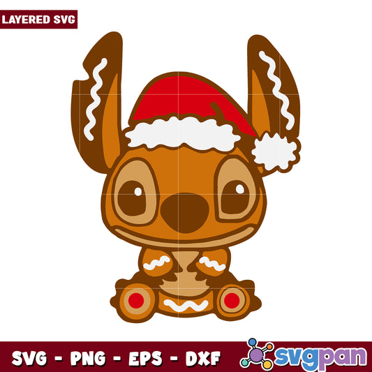 Cute Christmas Dog SVG Design, Perfect for Holiday Crafts and Decor