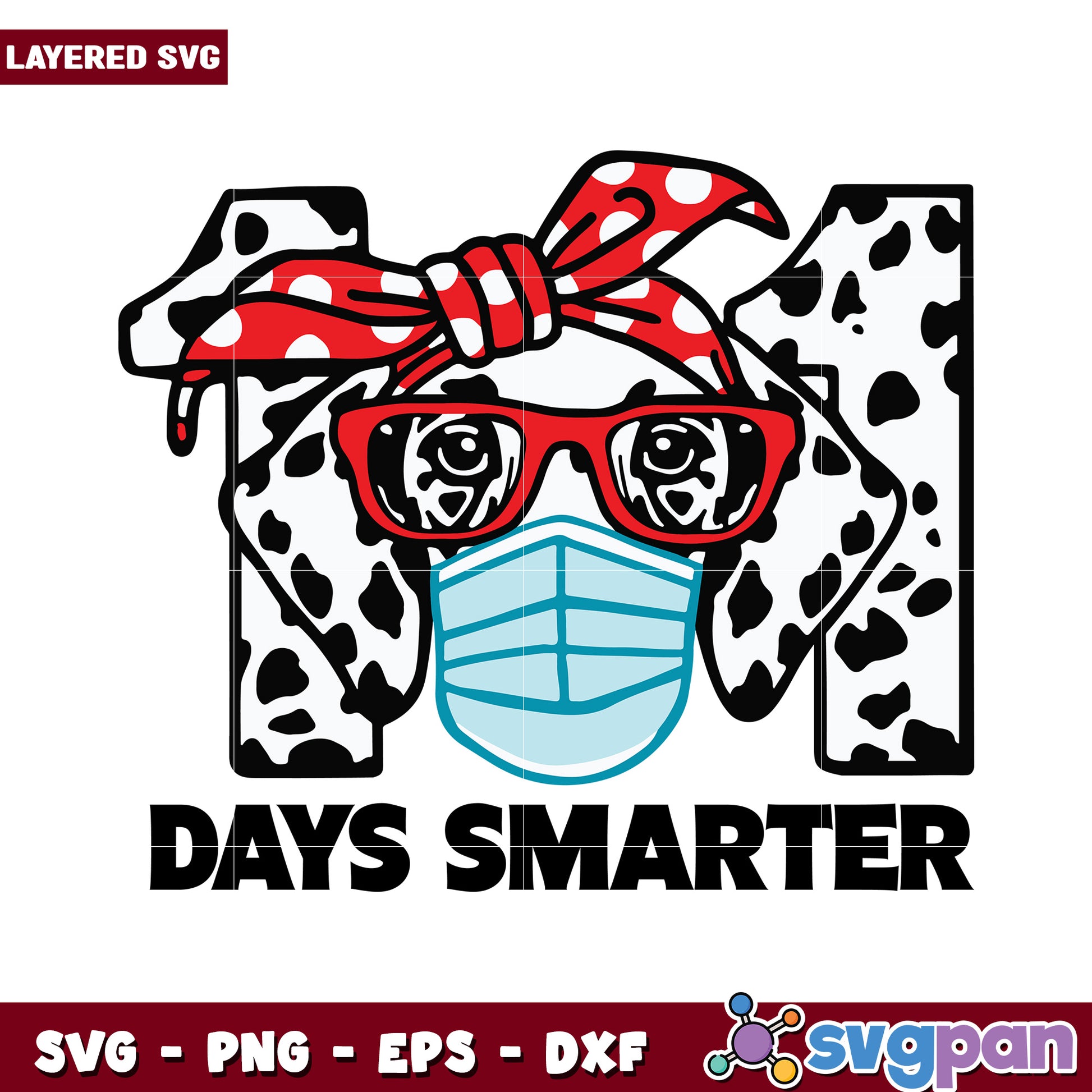 Cute Dog with Glasses Design, Perfect for Fun Projects and Crafts