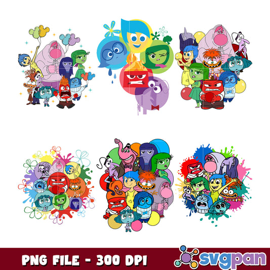 Cute Emotion Character Bundle PNG Download 300 DPI