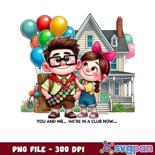Cute Kids Clubhouse Adventure PNG Design, High Quality File