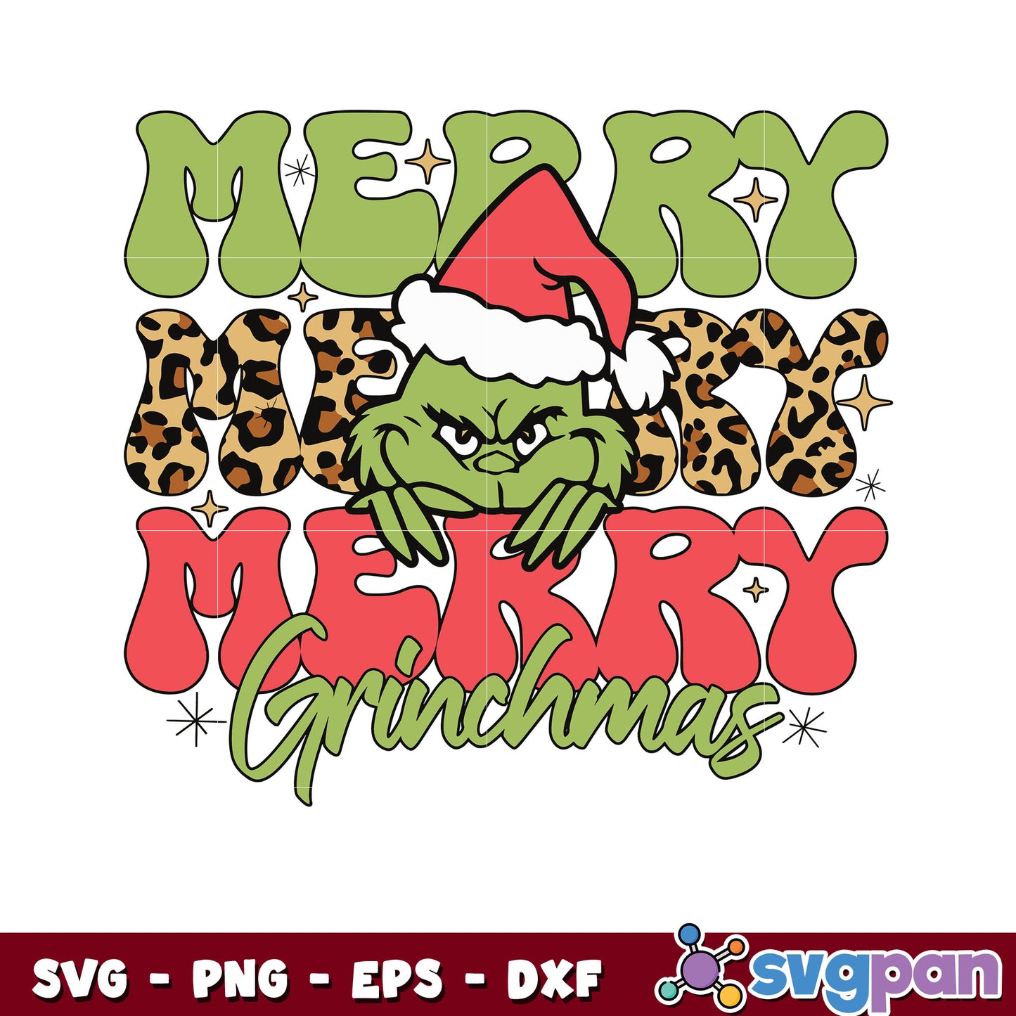 Cute Merry Grinchmas Santa Hat svg, grinch head svg, christmas svg