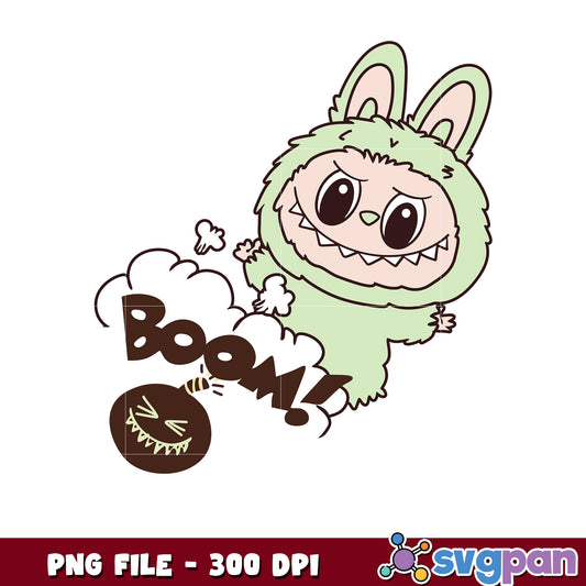 Cute Monster Bomb PNG 300 DPI Instant Download