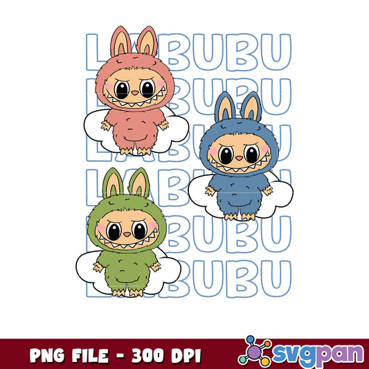 Cute Monster Bunny PNG 300 DPI Download