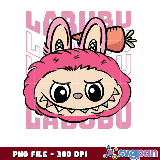 Cute Pink Bunny Rabbit Cartoon PNG 300 DPI