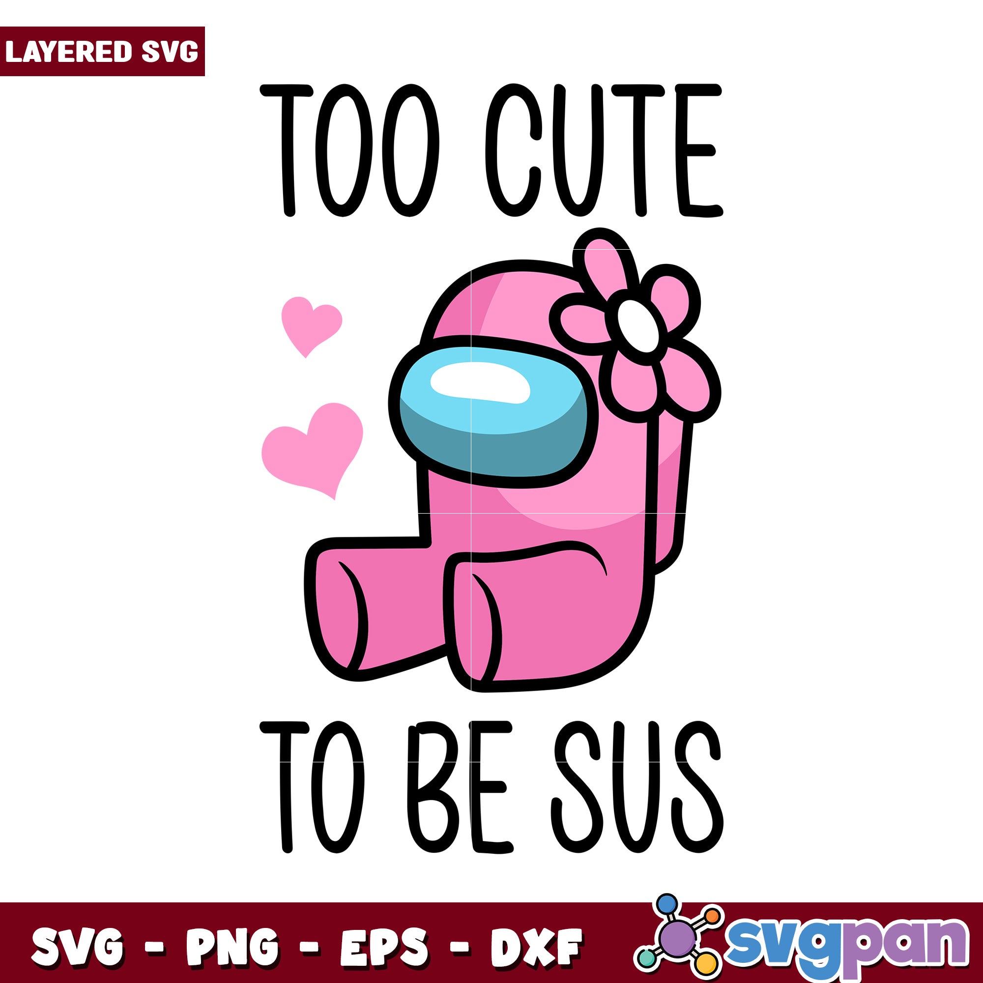 Cute Pink Character Design for Crafters, Ideal for SVG Projects – svgpan