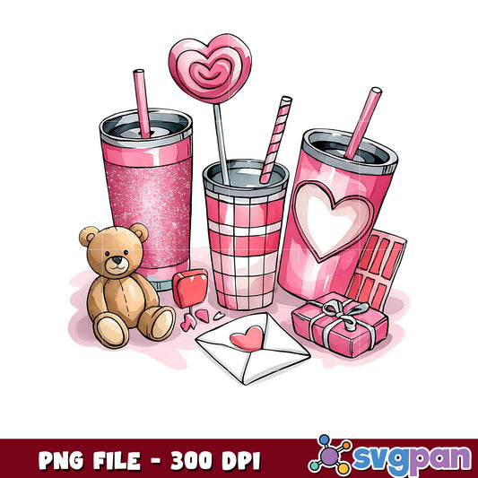 Cute Valentine’s Day Treats Design for Crafts, High Quality PNG