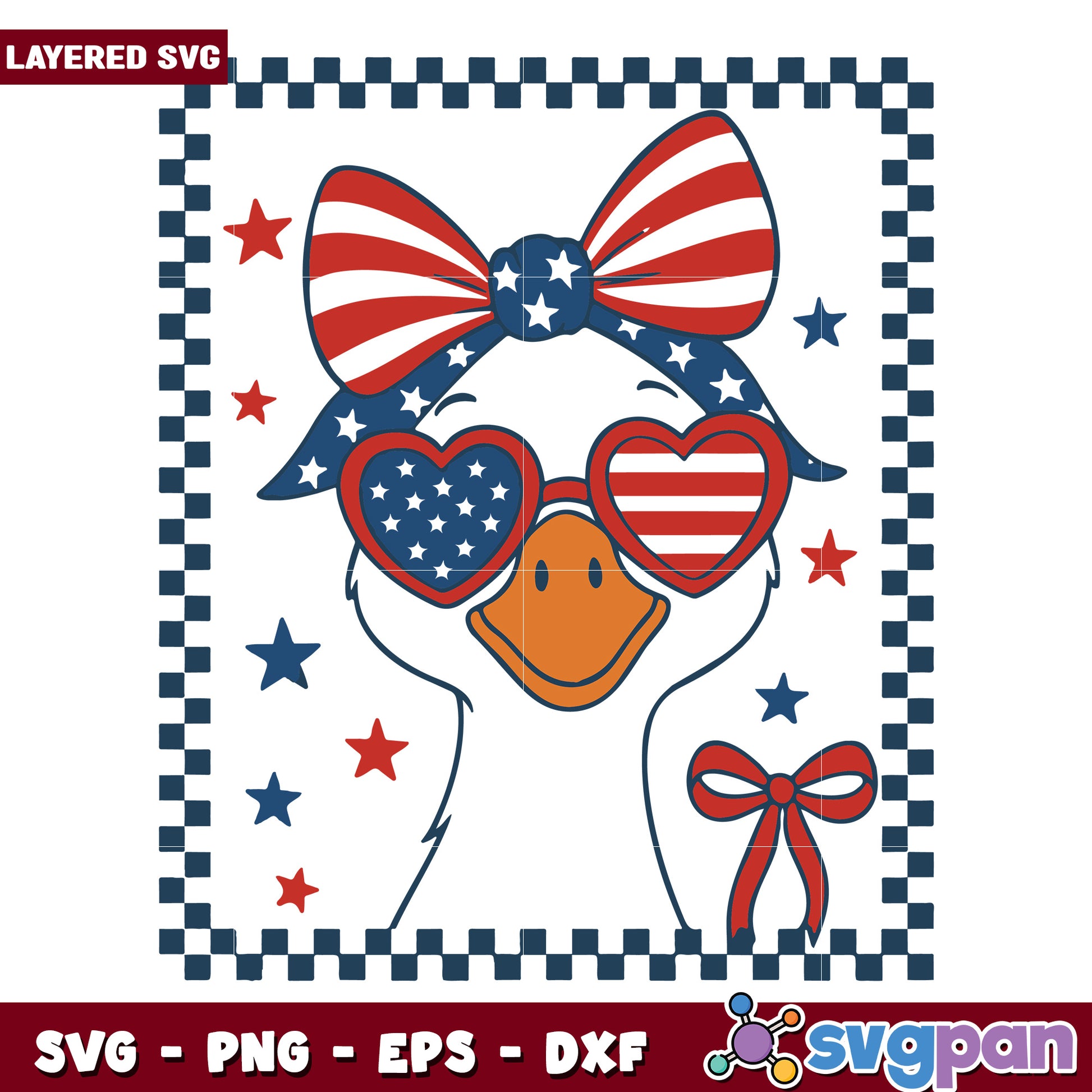 Cute american goose svg, funny design​ svg, amrica meme​ svg