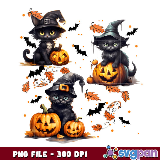 Cute black cat halloween png, halloween movies​ png, halloween​ characters png