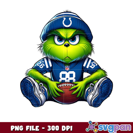 Cute colts grinch png, nfl finals png, grinch colts png