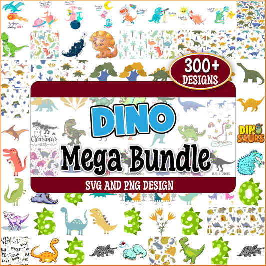 Cute dinosaur svg bundle