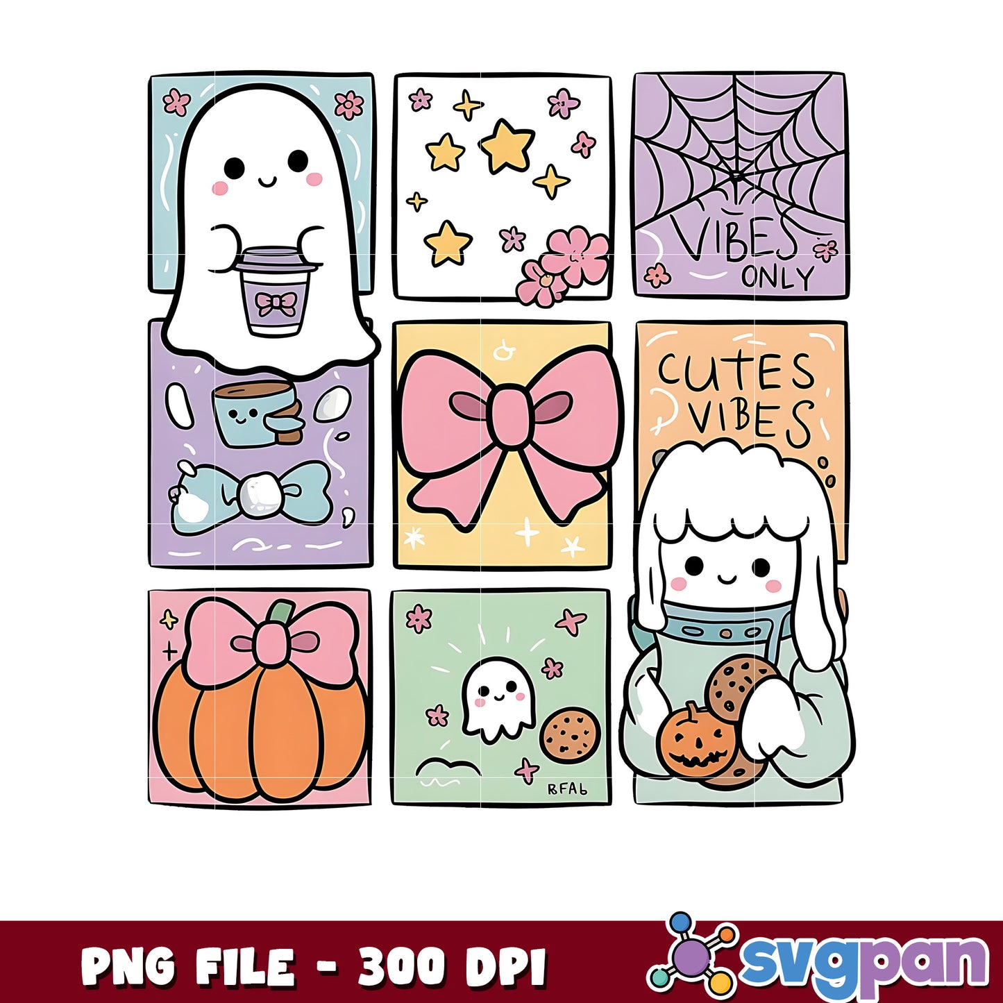 Cute ghost png, halloween ghost png, trick or treat png