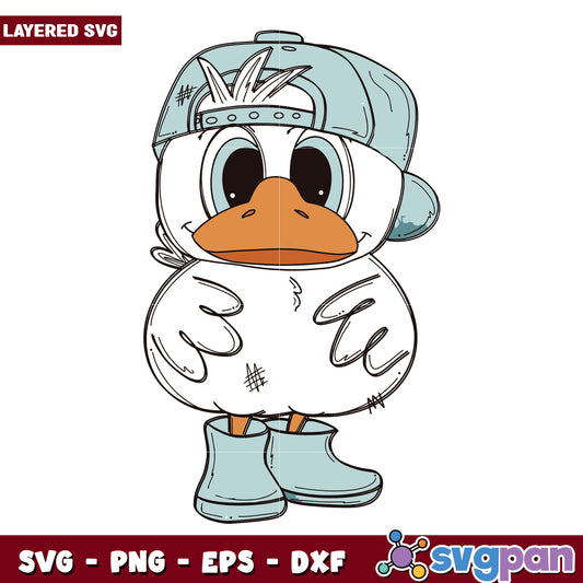 Cute goose design svg, funny goose svg, silly goose svg