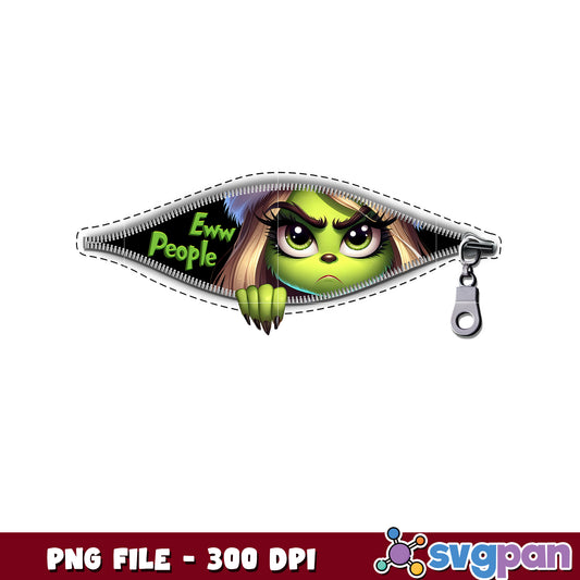 Cute grinch ew people png, baby grinch​ png, grinch face​ png