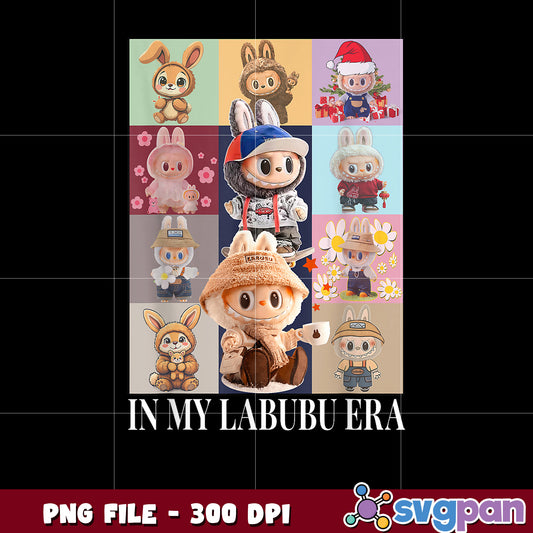 Cute in my labubu era png, labubu the monsters png, labubu toys png