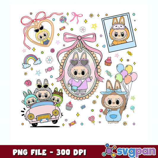 Cute labubu character design png, labubu character png, adorable labubu png