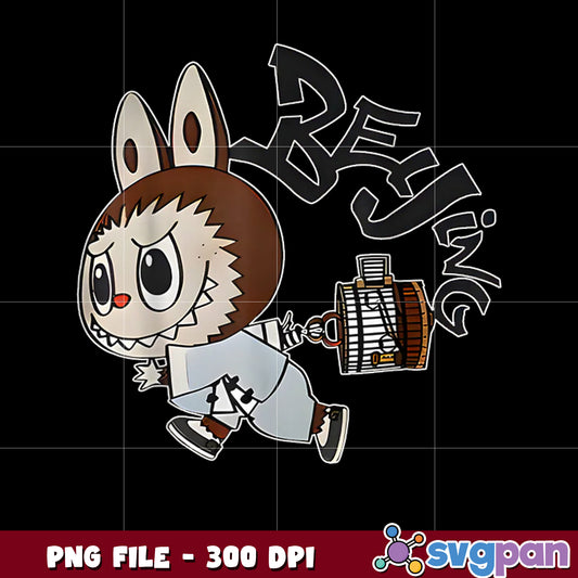 Cute labubu lover labubu the monsters party png, labubu lover png