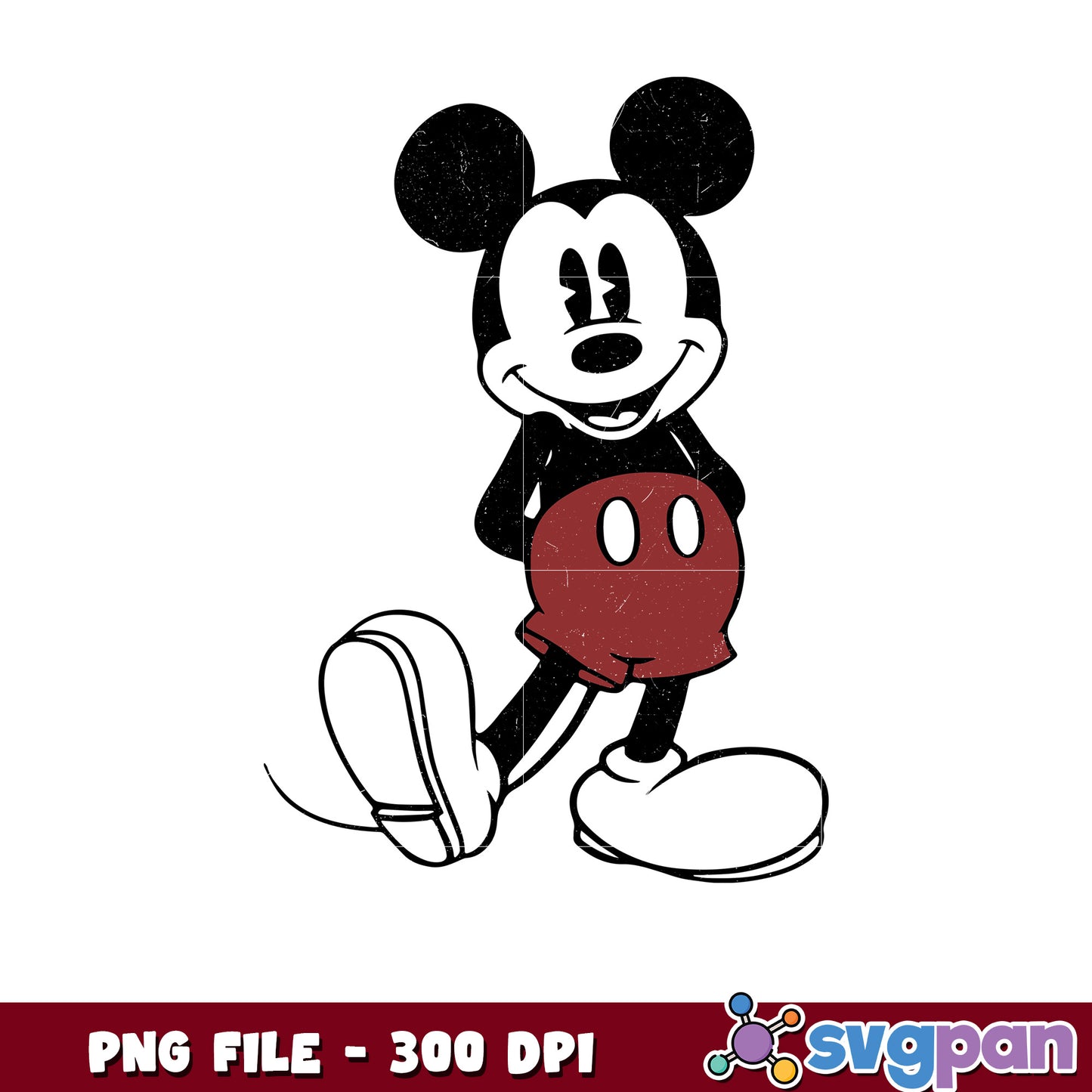 Cute mickey mouse design png, disney png, disney channel png