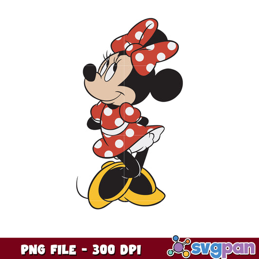 Cute minnie mouse design png, disney png, disney channel png