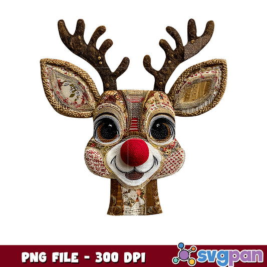 Cute reindeer png, spirit christmas​ png, christmas cards​ png