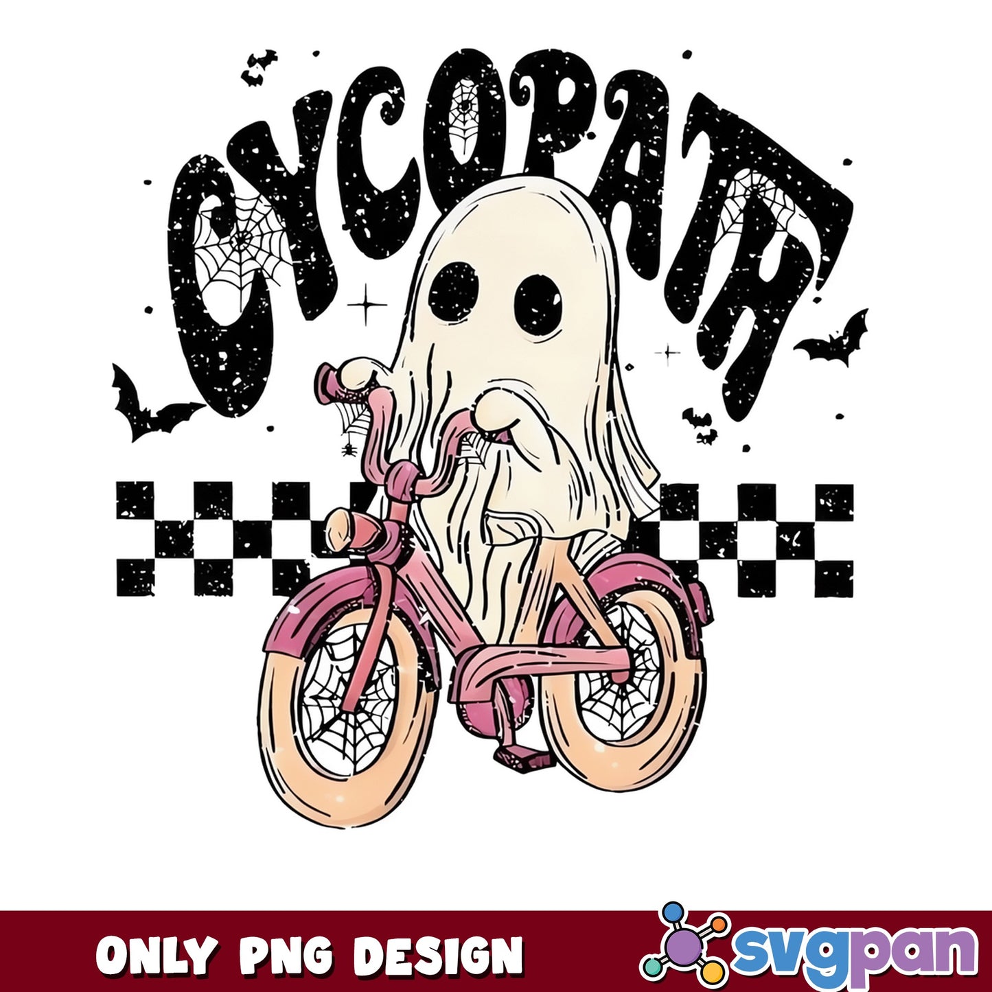 Cyclopath Ghost On Bike Halloween PNG, Spooky Ghost PNG, Halloween PNG