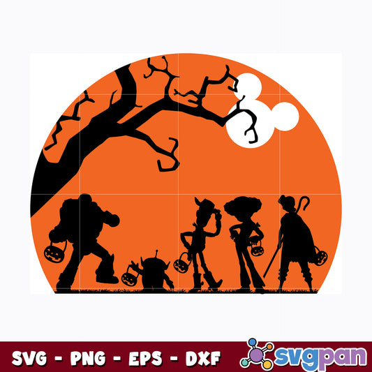 Halloween Toy Story Sunset  svg