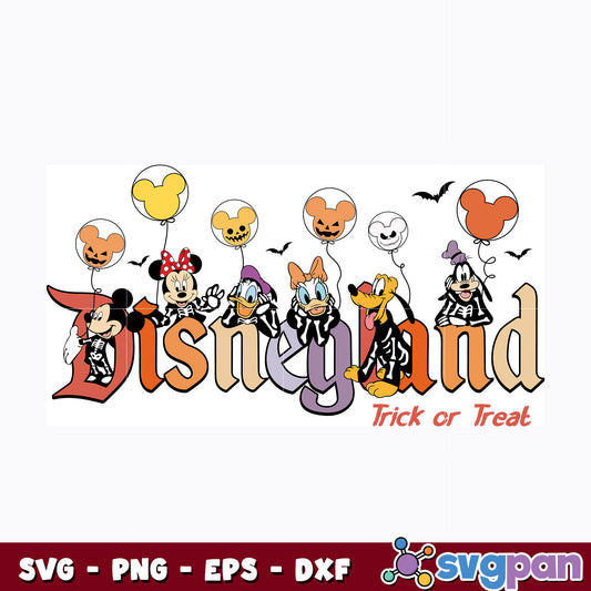 Disneyland Trick Or Treat  svg
