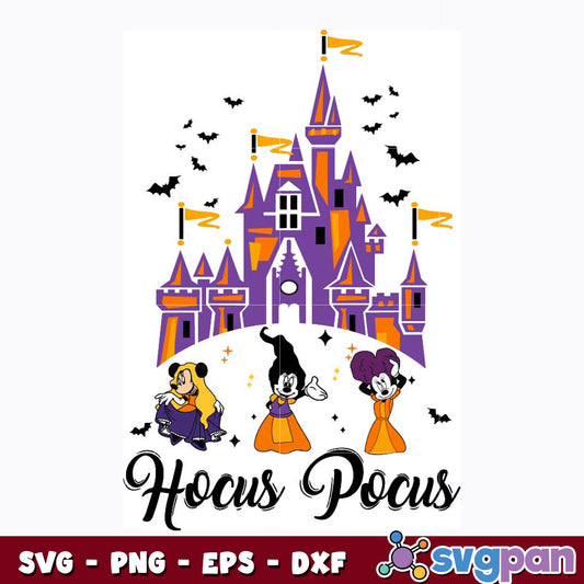 Mickey houcus pocus halloween svg