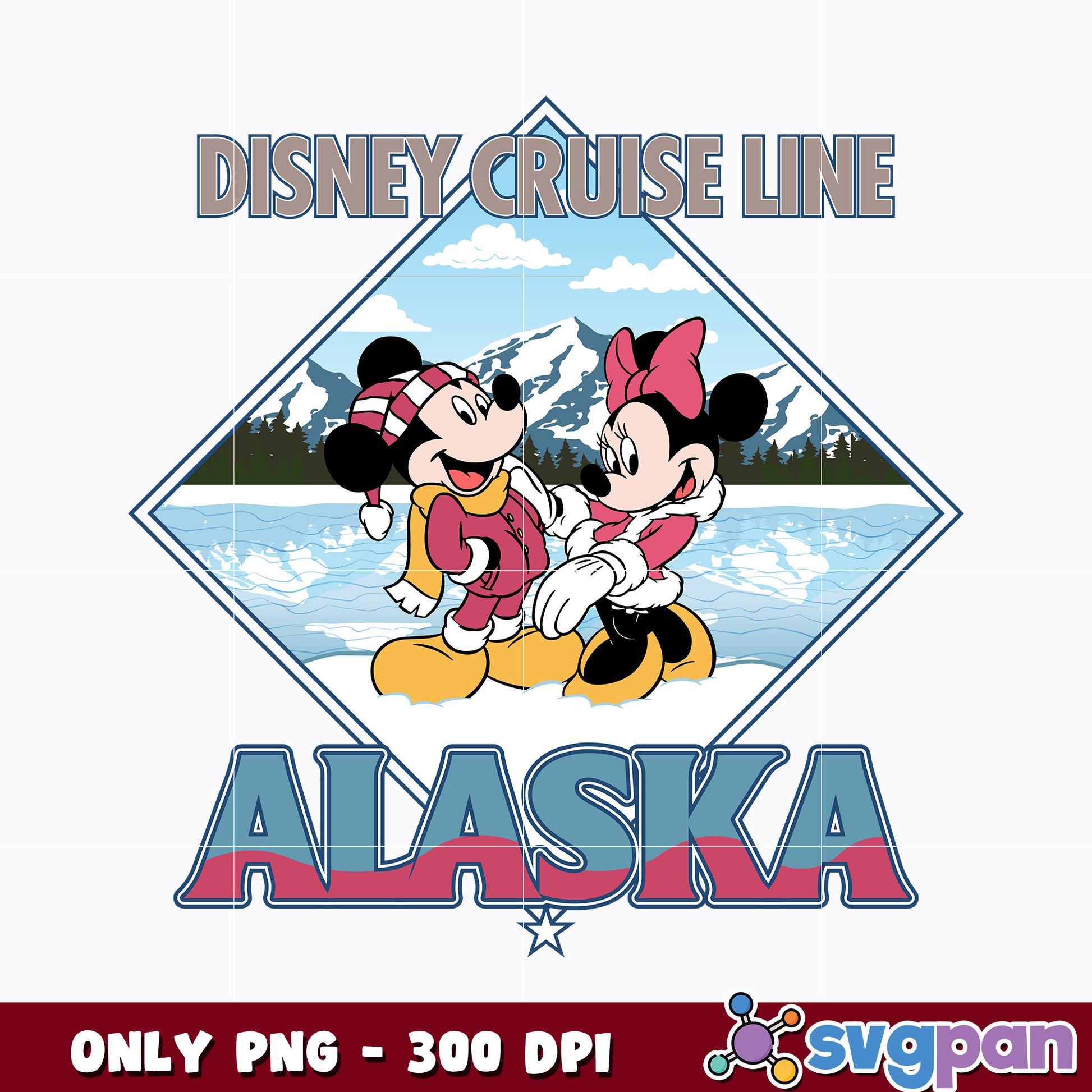 Retro Disney Cruise Line Alaska Trip Png