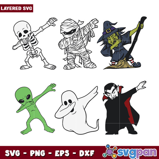 Dabbing dance Halloween svg, funny halloween svg, halloween fall svg