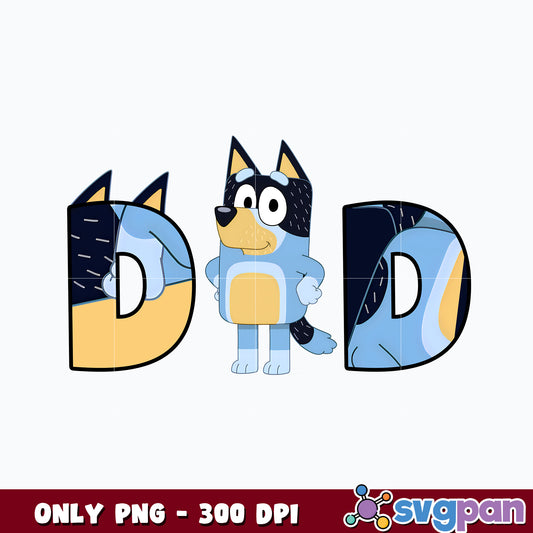 bandit heeler Dad png, Dad png 