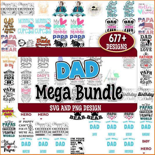 Dad enormous collections svg bundle