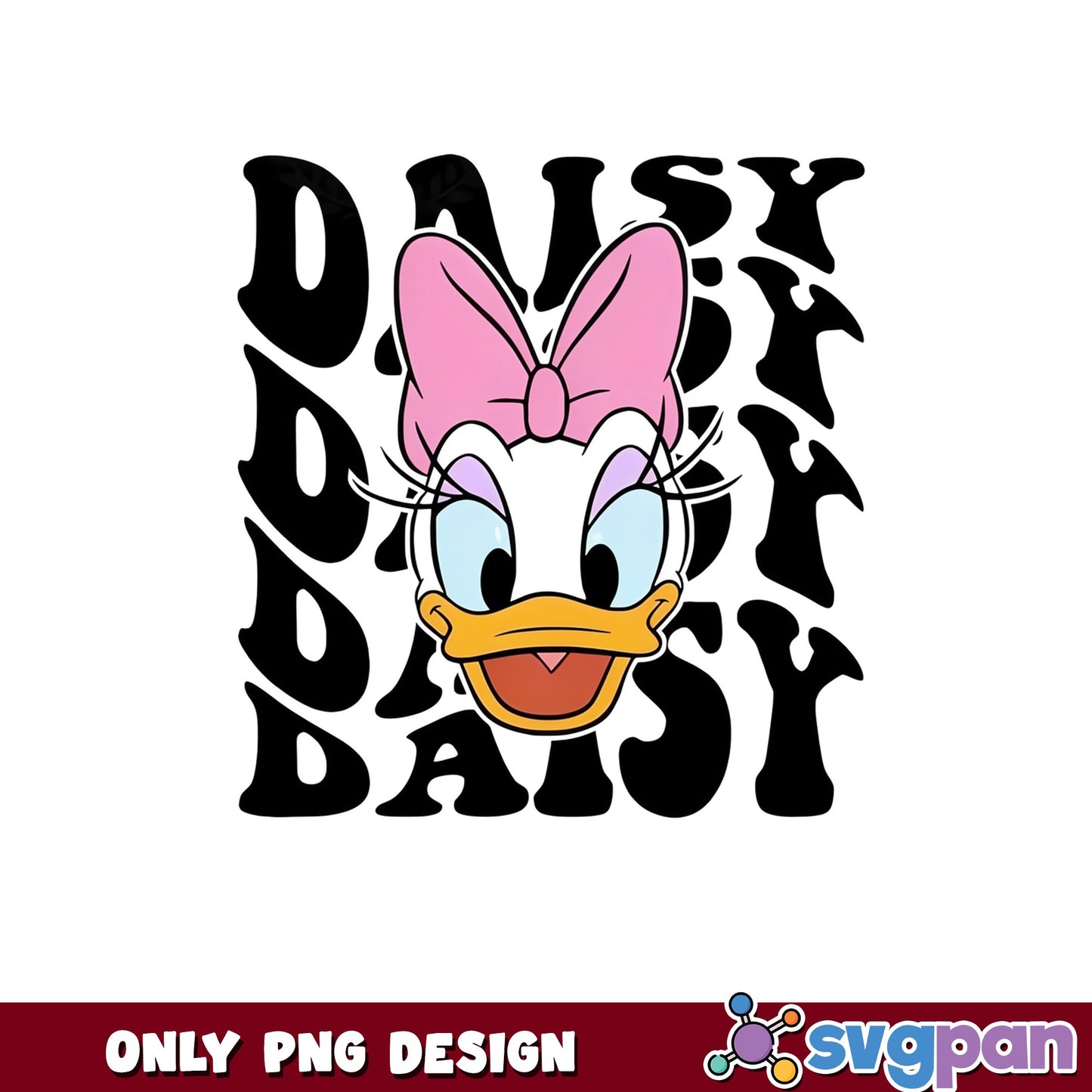 Daisy Duck Disney PNG, Retro Daisy Duck PNG, Disney PNG