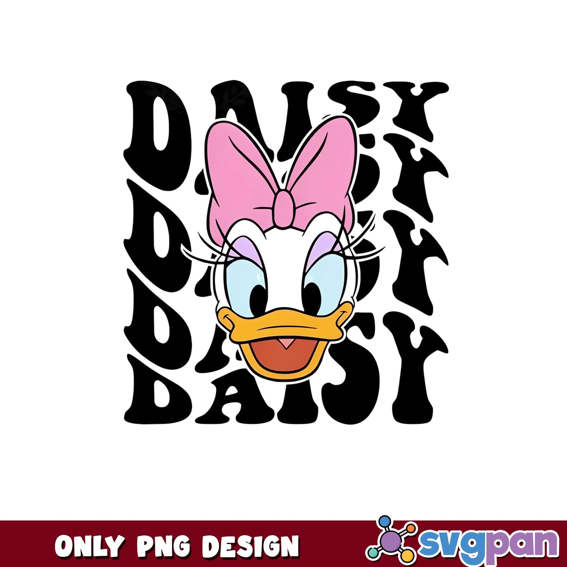 Daisy Duck Disney PNG, Retro Daisy Duck PNG, Disney PNG