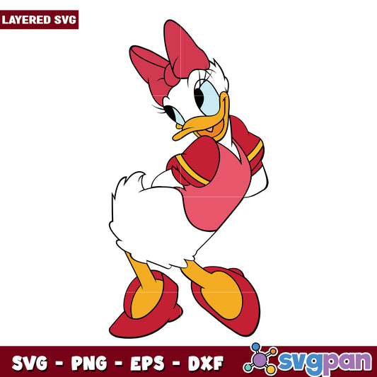 Daisy duck in cruise svg, mickey mouse svg, disney mickey mouse svg