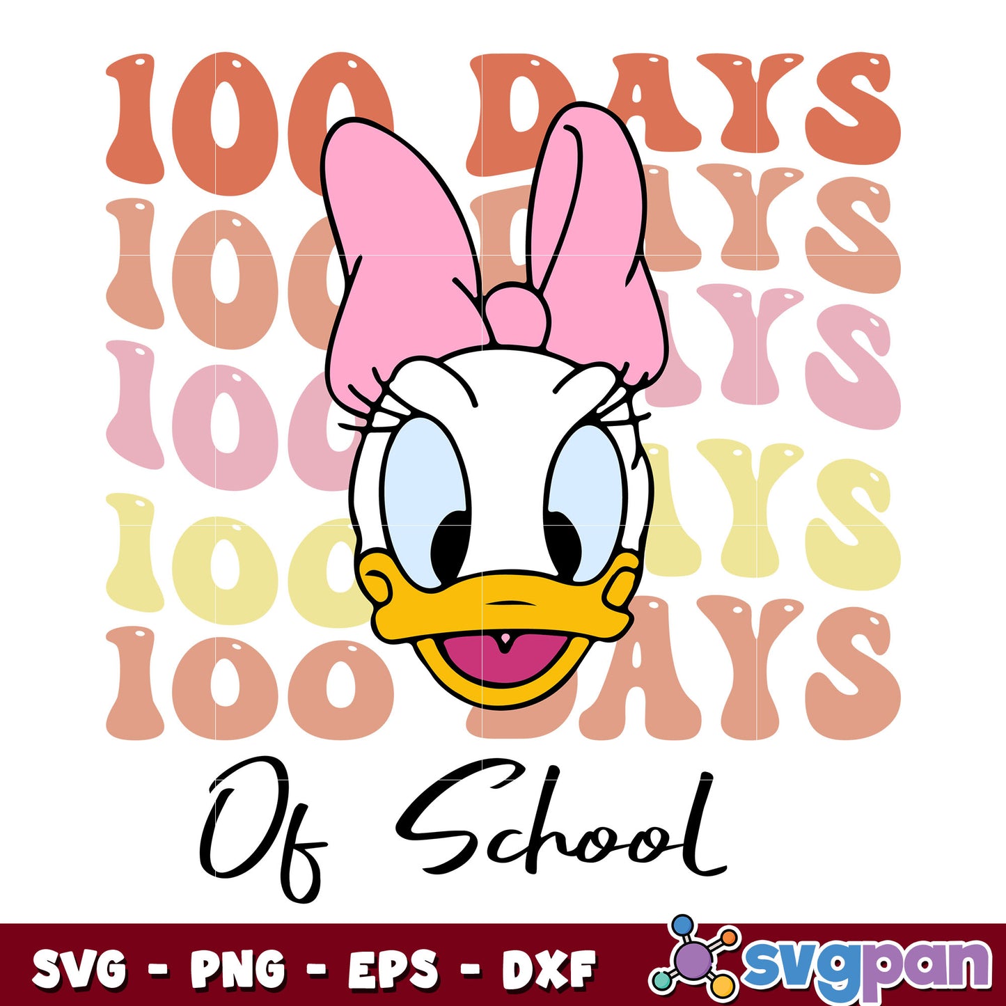 Daisy duk 100 day school svg