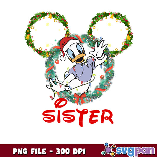 Daisy sister png, chistmas png, christmas cards​ png