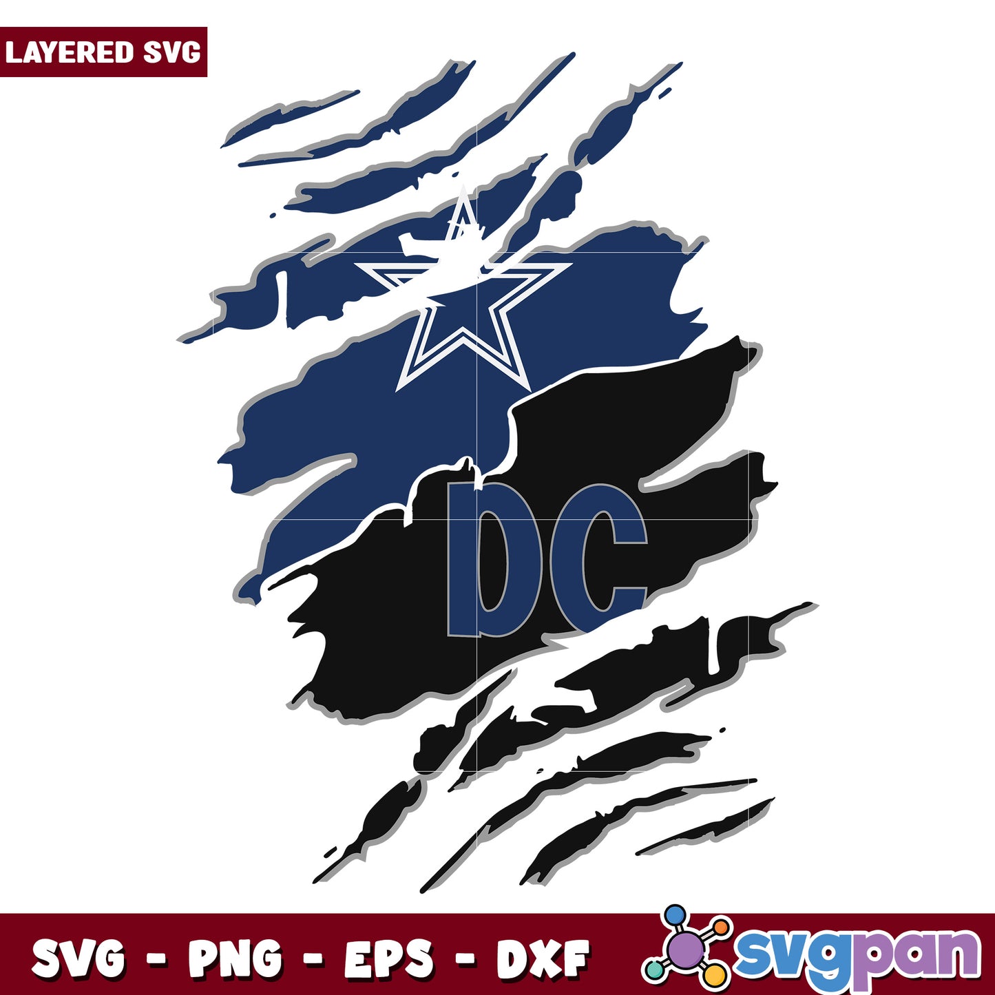 Dallas Cowboys claws halloween svg, nfl teams svg, super bowl svg