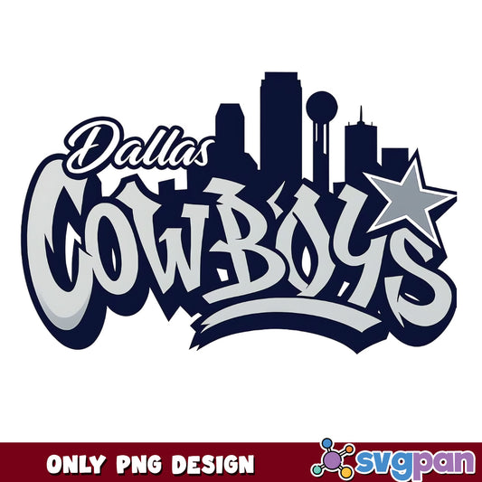 Dallas Cowboys Skyline PNG, NFL Football Team, Cowboys PNG
