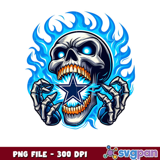 Dallas cowboys burning skull png, super bowl 2025 png, american football league png