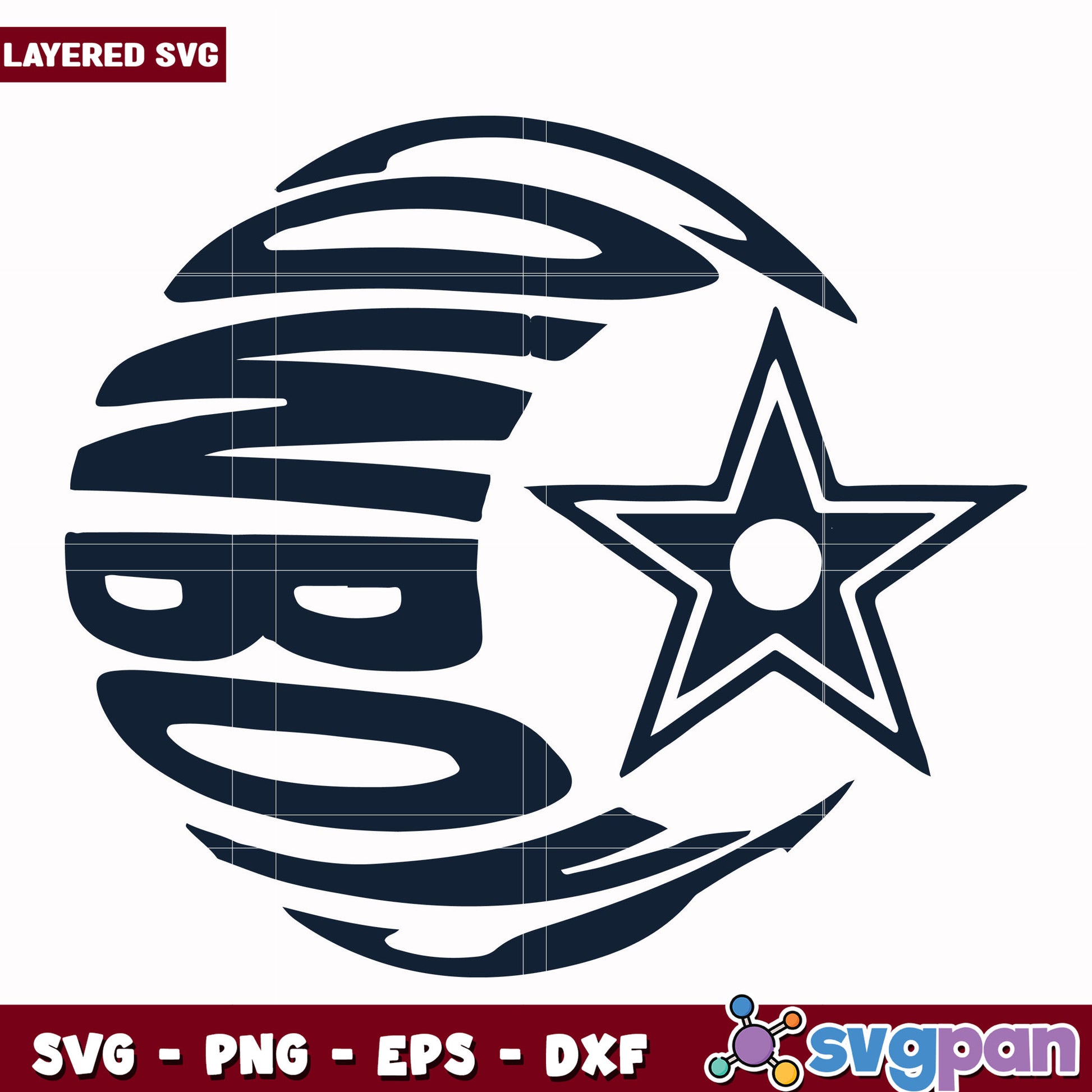 Dallas cowboys creative design svg, nfl dallas cowboys svg, american rugby svg