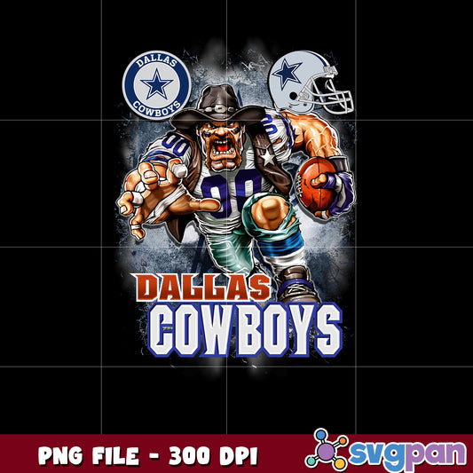Dallas cowboys logo helmet and mascot png, super bowl png, american football png