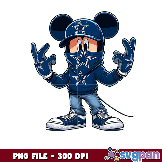 Dallas cowboys mickey mouse png, mickey mouse nfl​ png, nfl games png
