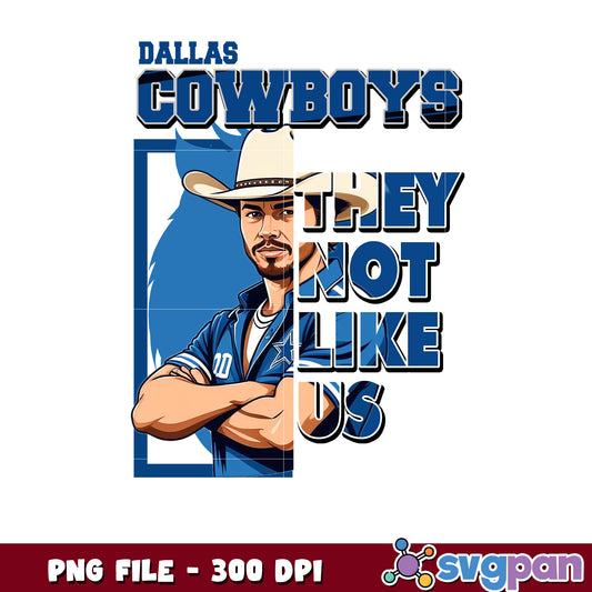 Dallas cowboys they not like us png, nation football league png, super bowl 2025 png