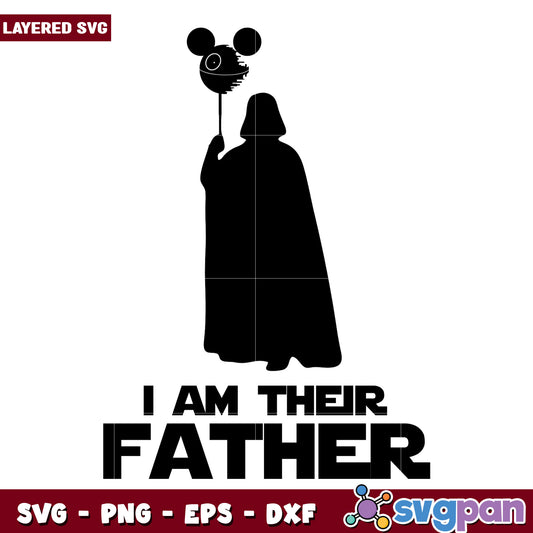 Darth Vader Disney Mickey Mouse SVG
