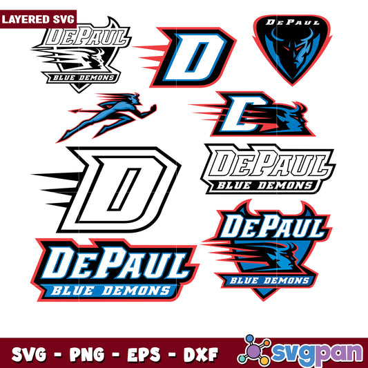 DePaul Blue Demons SVG Bundle