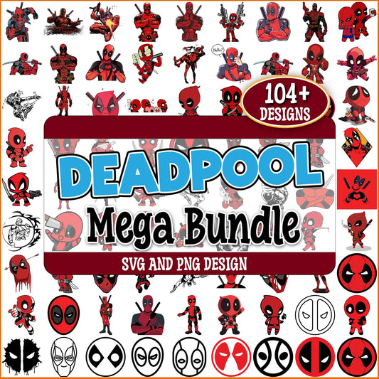 Deadpool funny design svg bundle