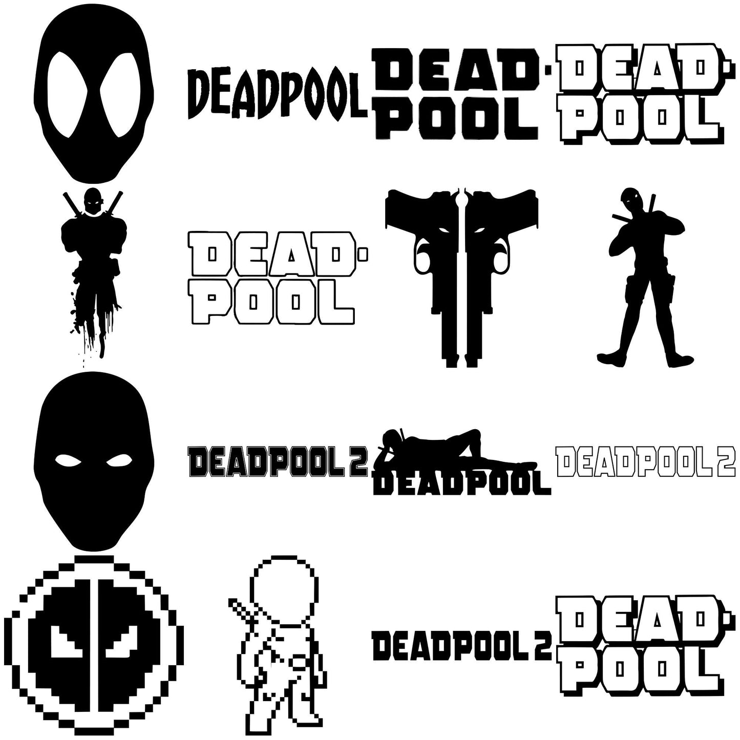 Deadpool sketch svg bundle, deadpool and wolverine svg, deadpool costume svg