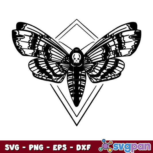 Death's Head Hawkmoth Halloween svg